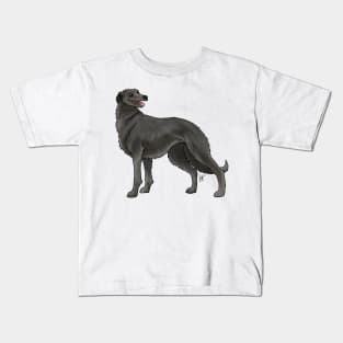 Dog - Scottish Deerhound - Black Kids T-Shirt